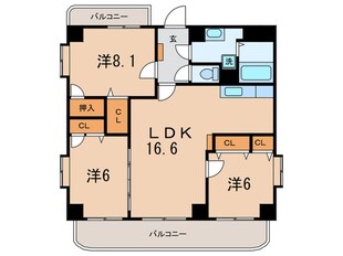 リバーサイド弥生の物件間取画像